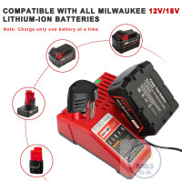 ЗАРЯДНИЙ ПРИСТРІЙ M12-18FC Battery Charger For Milwaukee M12 & M18 & M14 12V 18V 14.4V -220V NEW