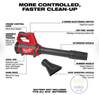 ПИЛОДУВ Milwaukee M12 Compact Spot Blower -Tool Only