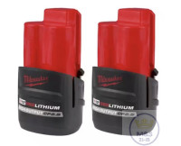 2 БАТАРЕЇ 2,5 АМ/ГОД Milwaukee M12 REDLITHIUM XC 2.5 AH Battery (ОРИГІНАЛ) 