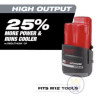 2 БАТАРЕЇ 2,5 АМ/ГОД Milwaukee M12 REDLITHIUM XC 2.5 AH Battery (ОРИГІНАЛ) 